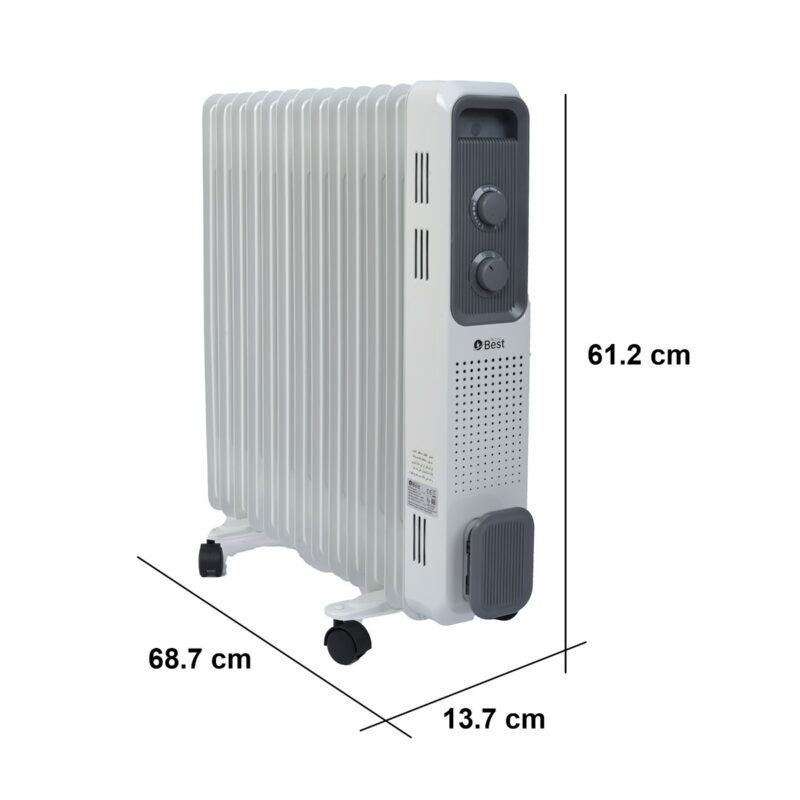 techno best oil heater 13 fins 2500w safety when falling white bor 013 5